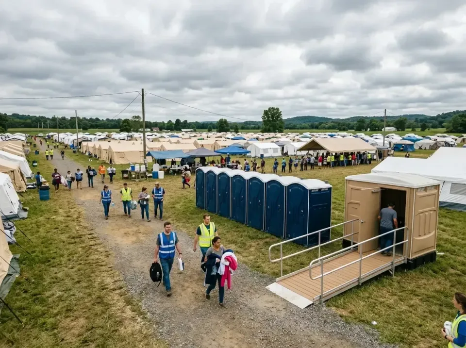 disaster-relief-camp-restrooms-010 — frequently asked questions, Dumpster & Portable Bathrooms Rental in Broadmoor, CA